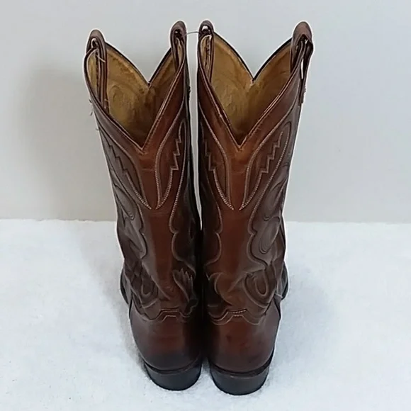 Tony Lama Mens Western Cowboy Boots - Picture 7 of 9